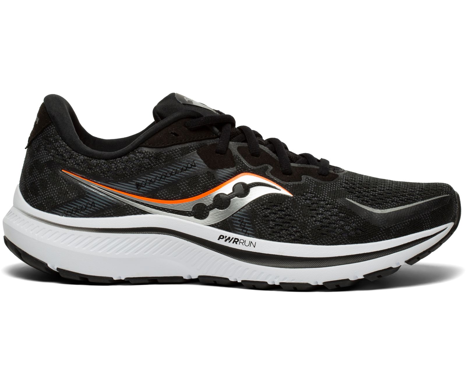 Men\'s Saucony Omni 20 Running Shoes Black / White | Singapore 537JPQJ